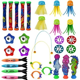 พร้อมส่ง! ของเล่นฝึกดำน้ำ ของเล่นใต้น้ำ ทุ่นฝึกดำน้ำ Dive game ตอปิโด สมบัติใต้น้ำ