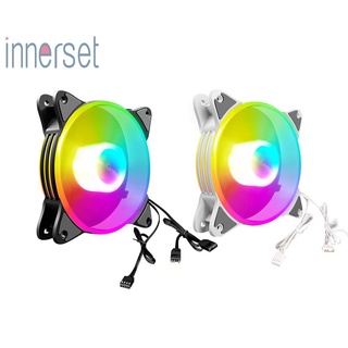 [Innerset]Coolmoon 12ซม.5V Pwm พัดลมระบายความร้อนสําหรับ Pc Case Argb Cpu หม้อน้ําฮีทซิงค์