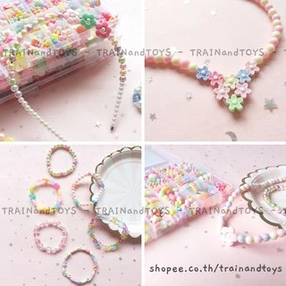 ชุดร้อยลูกปัด diy และอุปกรณ์ร้อยลูกปัดครบชุด ของเล่น diy ศิลปะและการประดิษฐ์ ของเล่นเด็กผู้หญิง 5 ขวบขึ้นไป