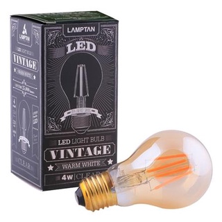 [พร้อมส่ง] HomeDoDee หลอด LED LAMPTAN VINTAGE WARMWHITE 4 วัตต์ สีเหลือง หลอดไฟ LED