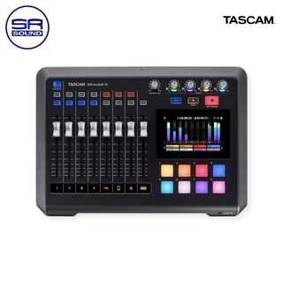 TASCAM MIXCAST 4  มิกเซอร์ คอนโซลบันทึกเสียง พอดแคสมิกเซอร์ Podcast Recorder Mixer PodcastStation LIVE สด สตรีมเมอร์