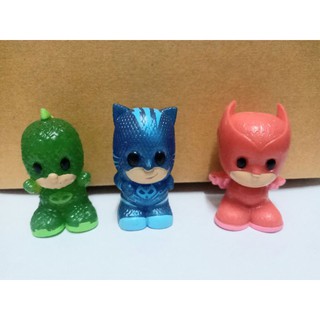 (ชุด3 ตัว)Ooshies Pj Masks จุกดินสองานแท้หลุดแพค