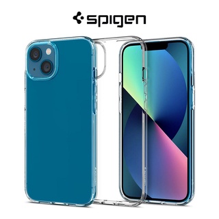 Spigen iPhone 13 Mini เคส คริสตัลเหลว ใส ได้รับการรับรอง Mil-grade พร้อมเทคโนโลยีเบาะลม