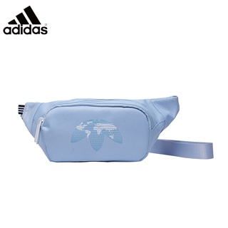 Adidas Neutral waist hanging bag [lowest price] White Blue Pink Black Travel waterproof essential chest bag shoulder strap same color cross waist bag shoulder bag