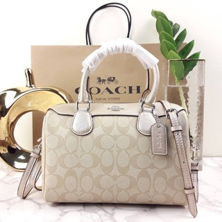 COACH MINI BENNETT SATCHEL IN SIGNATURE CANVAS