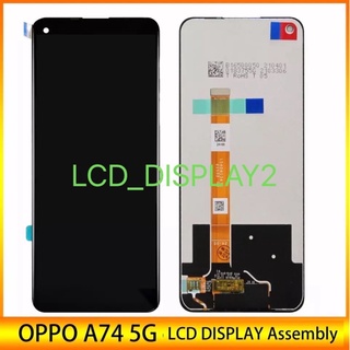 LCD Touch Screen  สำหรับ OPPO A74 A54 5G CPH2195 CPH2197 CPH2263+ดำ.