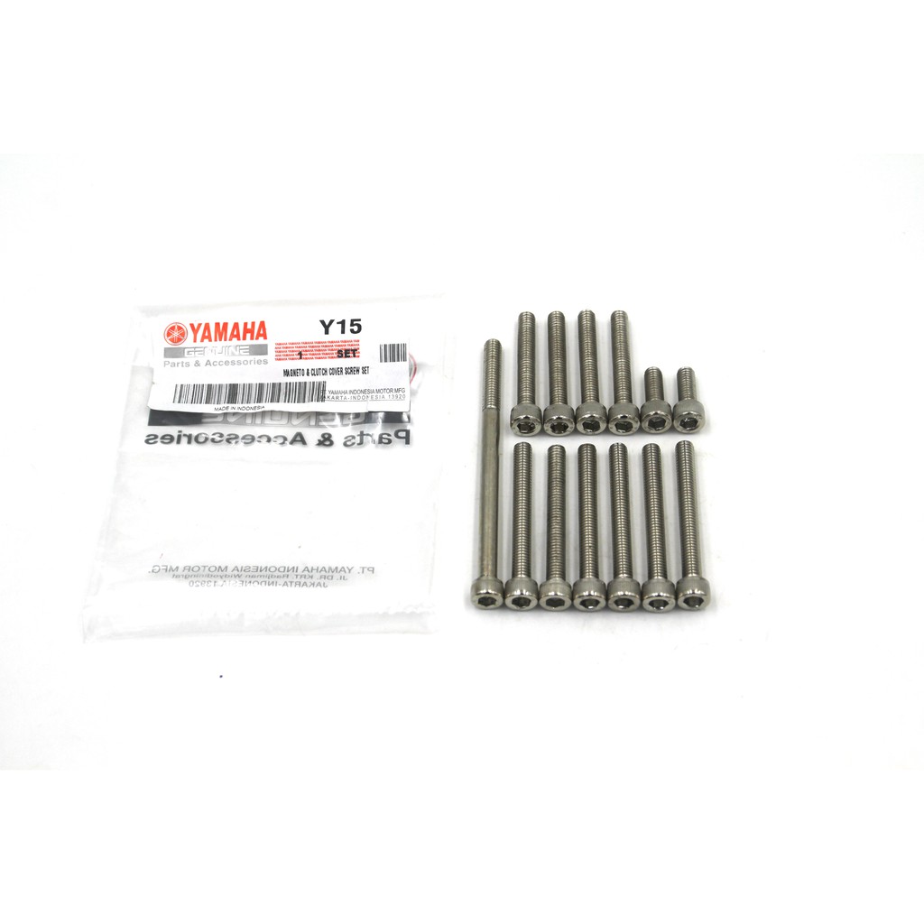 YAMAHA Y15 Y15Z Y15ZR MAGNETO & CLUTCH ENGINE COVER SCREW SET 8MM &ALLEN KEY