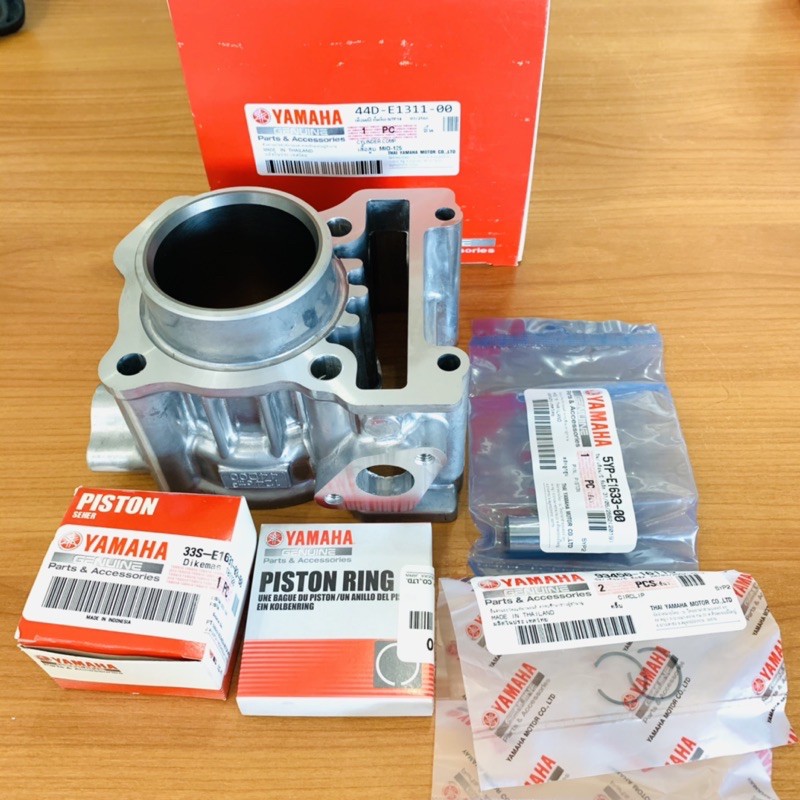 เสื้อสูบ Mio125 แท้โรงงาน+ ลูกสูบแหวนแท้ห้าง std 44D-E1311-00