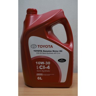 น้ำมันเครื่องโตโยต้าดีเซลกึ่งสังเคราห์ 1KD 2KD 10W-30 ( 6L) แท้