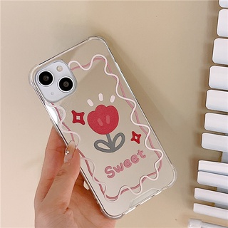 เคสกระจกแต่งหน้า กันกระแทก สําหรับ Apple for iPhone6 7 8Plus XsMax XR 11 14 pro 13Pro Max