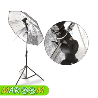 ตัวจับ ตัวจับร่ม ตัวจับแฟลช Flash Shoe Umbrella Holder Swivel Light