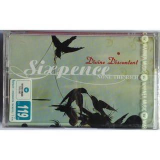 Cassette Tape เทปคาสเซ็ตเพลง Sixpence None The Richer Divine Discontent ลิขสิทธิ์ ใหม่ซีล