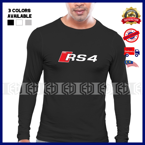 Audi RS4 T เสื้อแขนยาว Quattro Cotton Motorsport RS Racing Pakaian ลําลองแฟชั่น Baju