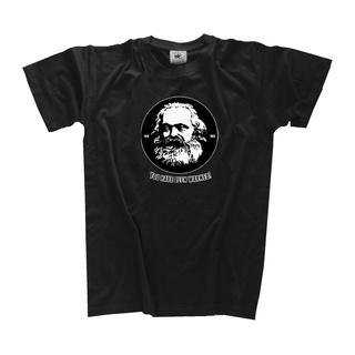 เสื้อยืดผ้าฝ้าย พร้อมส่ง เสื้อยืดแขนสั้น คอกลม ผ้าฝ้าย 100% พิมพ์ลาย Karl Marx You Have Been Warned หลากสี แฟชั่นฤดูร้อน