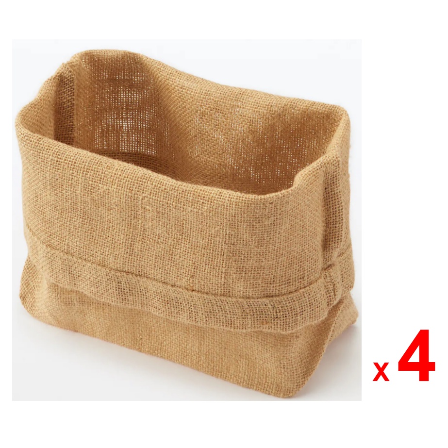 MUJI ถุงปอกระเจาอเนกประสงค์ มูจิ สำหรับใส่ผัก ขนม และกระถางต้นไม้ ระบายอากาศ 22.5 x 11.0 x 29.0 เซนต