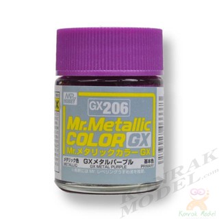 สีสูตรทินเนอร์ Mr.hobby Mr.Metallic Color GX206 METAL PURPLE 18ML