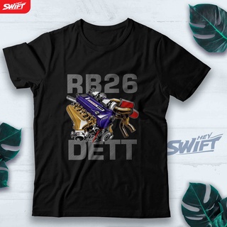 [COD]เสื้อยืด พิมพ์ลาย RB26 RB26DETT ENGINE R32 R34 GTR DISTROS-5XL