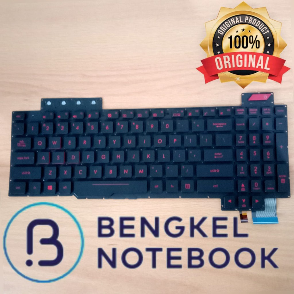 Asus ROG Strix GL503 GL503g GL503ge GL503v GL503vd GL503vm คีย์บอร์ดสีแดงแบ็คไลท์