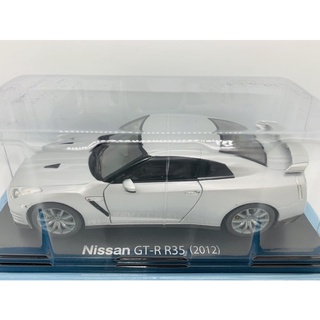 โมเดลรถ Nissan GT-R R35 2012 Silver 1/24 Model Hachette Japanese