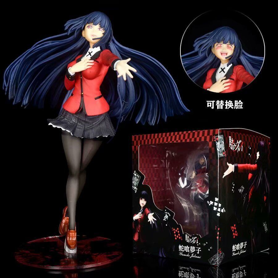 22 ซม.Kakegurui อะนิเมะรูป Jabami Yumeko Action Figure Kakegurui Uniform Ver. Mary Saotome ตุ๊กตาคอล