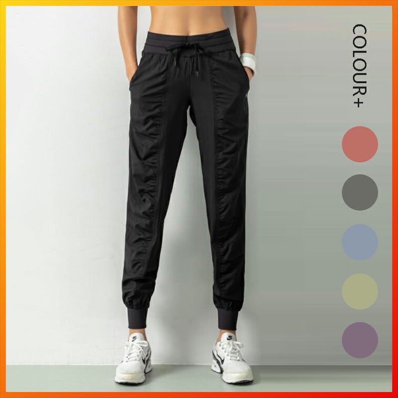 Lululemon กางเกงกีฬา กางเกงโยคะ ทรงหลวม ไร้รอยต่อ 6 สี ydk07 TH