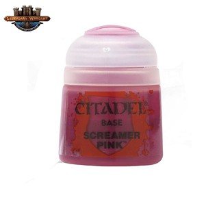 [P210พร้อมส่ง] Citadel : BASE: SCREAMER PINK (12ML) สีอะคริลิคสำหรับทาโมเดล