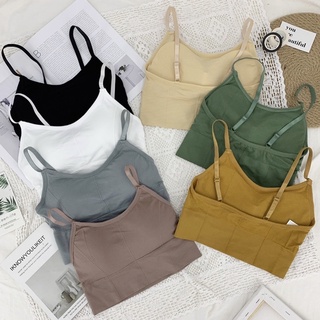 บรามีฟองน้ำสายปรับได้ 7สี💕เสื้อในสตรีพร้อมส่งในไทย