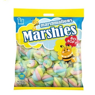 มาร์ชเมลโล่ สีรุ้ง เกลียว กลาง 150g. Marshmellow Marshies มาร์ชีส์ น่ารัก ถูกที่สุด