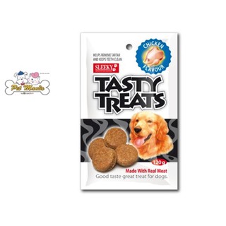 (รสไก่)SLEEKY Tasty Treats ขนมสุนัขอบกรอบ 120g