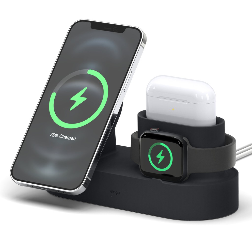 elago MS MagSafe Charging Hub Trio2 แท่นชาร์จ MagSafe, Apple Watch, AirPod Pro1 & 2 ระดับพรีเมี่ยม