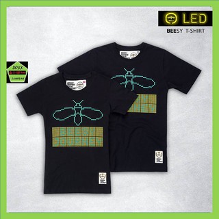 Beesy เสื้อคอกลม ชาย หญิง รุ่น LED สีดำ