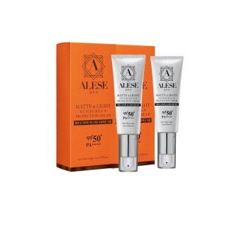 [ซื้อ 1 แถม 1] ALESE Matt&Light Sunscreen Protection Cream SPF 50+ PA++++ 20ml.กันแดด กันแสงสีฟ้า,กันแดดเนื้อแมท[20ml*2]
