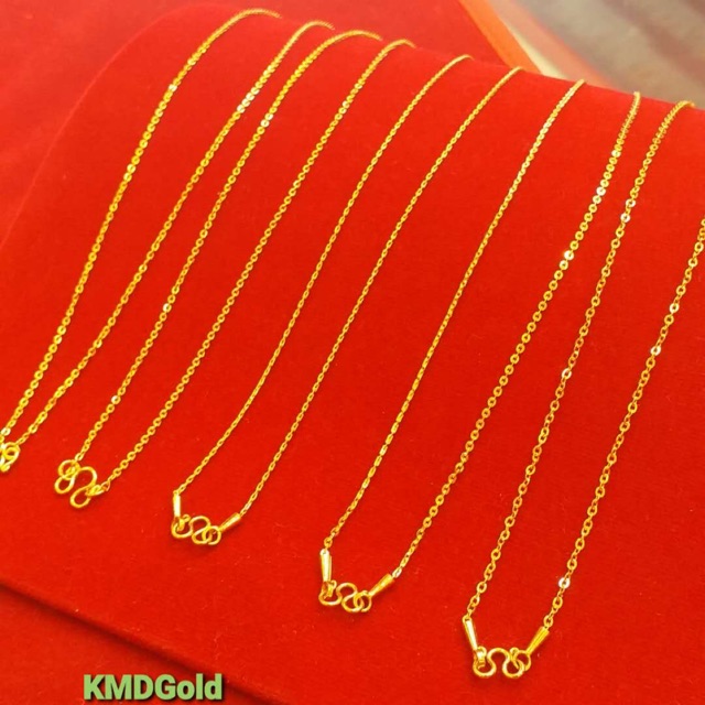 KMDGold สร้อยคอทองคำแท้96.5% 1สลึง ลายโซ่ตัน/บิดตัน
