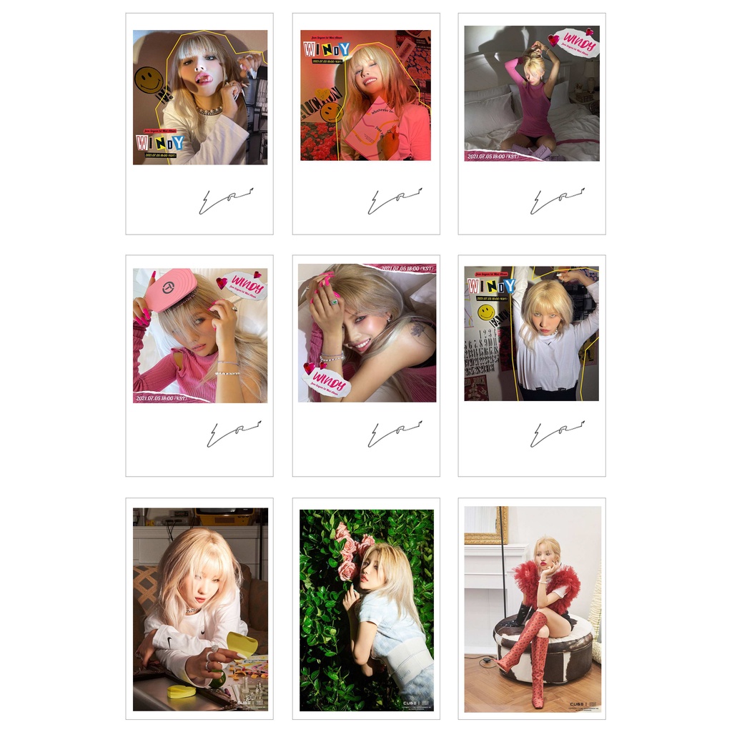 [Silk Pressed] การ์ด Lomo 27Photo G IDLE -Soyeon 1st Mini Album Windy