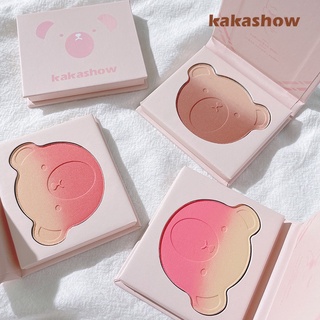 บลัช kakashow ชุดหมีสีชมพูไล่โทนสี บลัชออน สัตว์ หมี