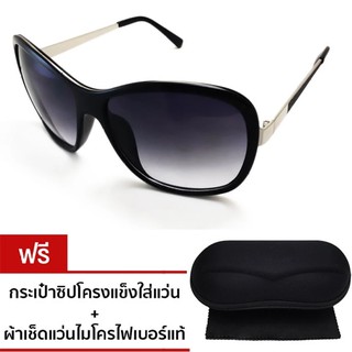 SunGlasses แว่นตากันแดด OVER523-333 - Black/Black