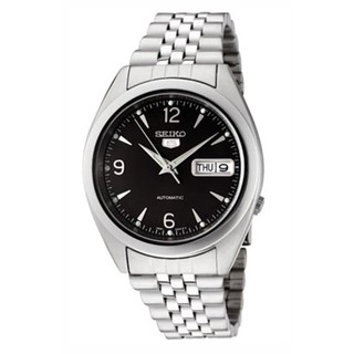 SEIKO 5 Automatic Mens Watch รุ่น SNK135K1 - สีเงิน/สีดำ