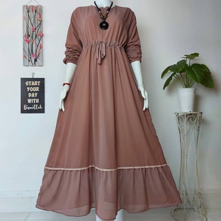 Zahrani Dress IK Material BABYDOLL FULL ZIPPER Front FRIENDLY Can Gamis (ไม่รวม HIJAB) ชุดเดรสผ้าฝ้ายเรยอน สไตล์มุสลิม สําหรับผู้หญิงมุสลิม 2022