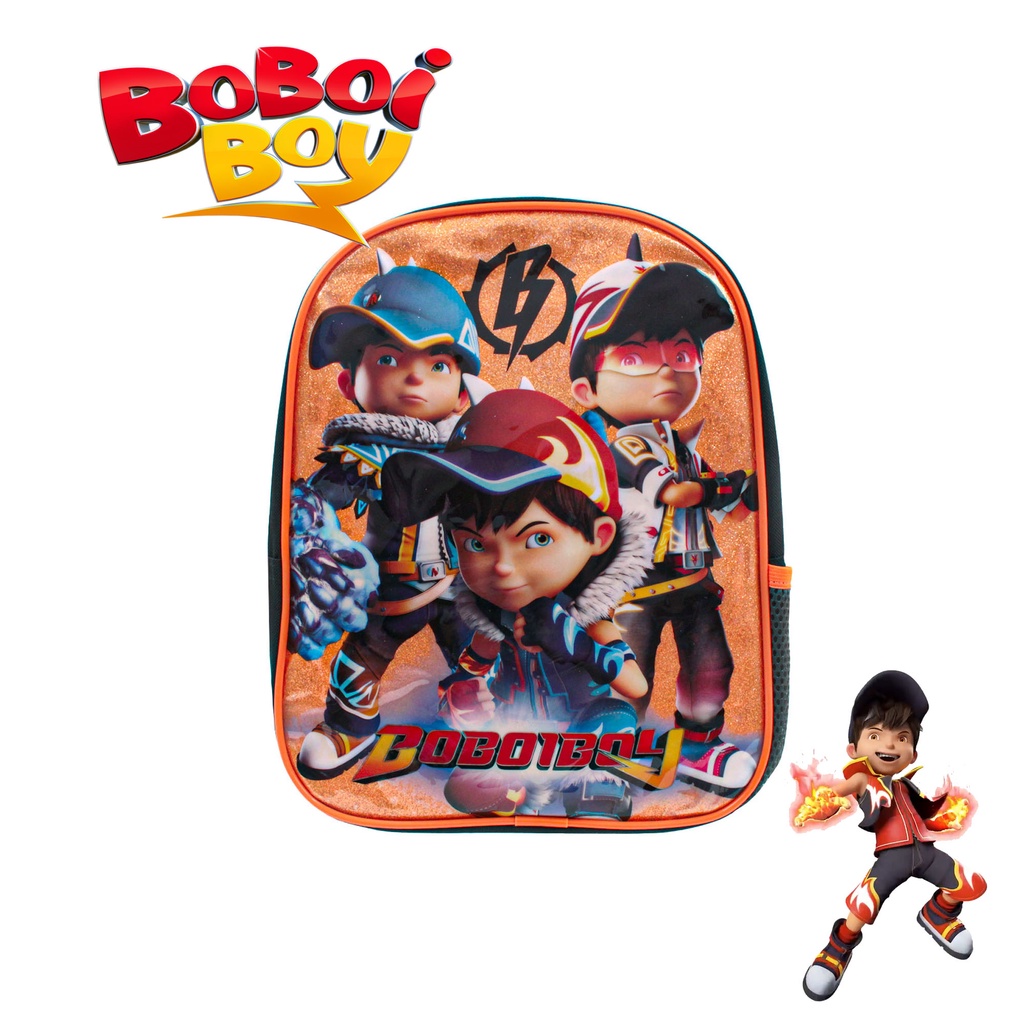 Boboiboy Fusion กระเป๋าเป้สะพายหลัง กระเป๋านักเรียนอนุบาล 11 นิ้ว / Beg Sekolah Tadika / Beg Boboiboy