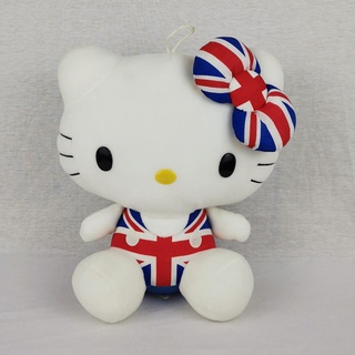 SANRIO ตุ๊กตาฟิกเกอร์ Hello Kitty English Flag ขนาด 20 ซม. (ด้านหน้า) 7613