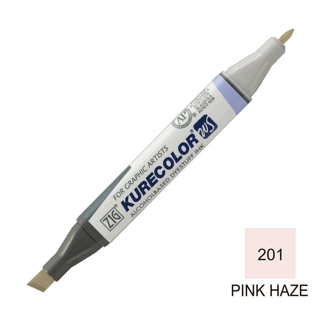 ZIG Kurecolor Twin WS - 201 หมอกควันสีชมพู KC-3000N/201