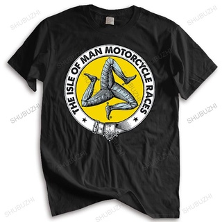 ถูกสุดๆมาใหม่ เสื้อยืดคอกลม แขนสั้น พิมพ์ลาย Isle of Man Motorcycle สไตล์ยุโรป แฟชั่นฤดูร้อน สําหรับผู้ชาย