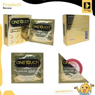 Onetouch Maxx Dot ถุงยางอนามัย ผิวไม่เรียบ มีปุ่มใหญ่มาก ขนาด 52 มม. บรรจุ 1 กล่อง (3 ชิ้น)
