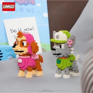 นตัวต่อ Linkgo หมา ไรเดอร์ สุนัข ฮีโร่ เฟือง ครบ6แบบ พร้อมส่ง