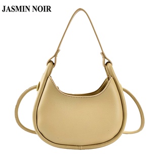 Jasmin NOIR กระเป๋าถือ กระเป๋าสะพายไหล่ สะพายข้าง หนัง PU ขนาดเล็ก เรียบง่าย สําหรับผู้หญิง