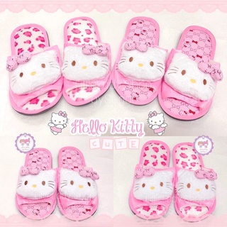 🎀 Hello kitty 🎀 รองเท้าคิตตี้ใส่ในบ้าน ในออฟฟิศ สีชมพูน่ารัก สลิปเปอร์ ลายคิตตี้ 🩴 Kitty slipper 🩴สินค้าน่ารักมาก