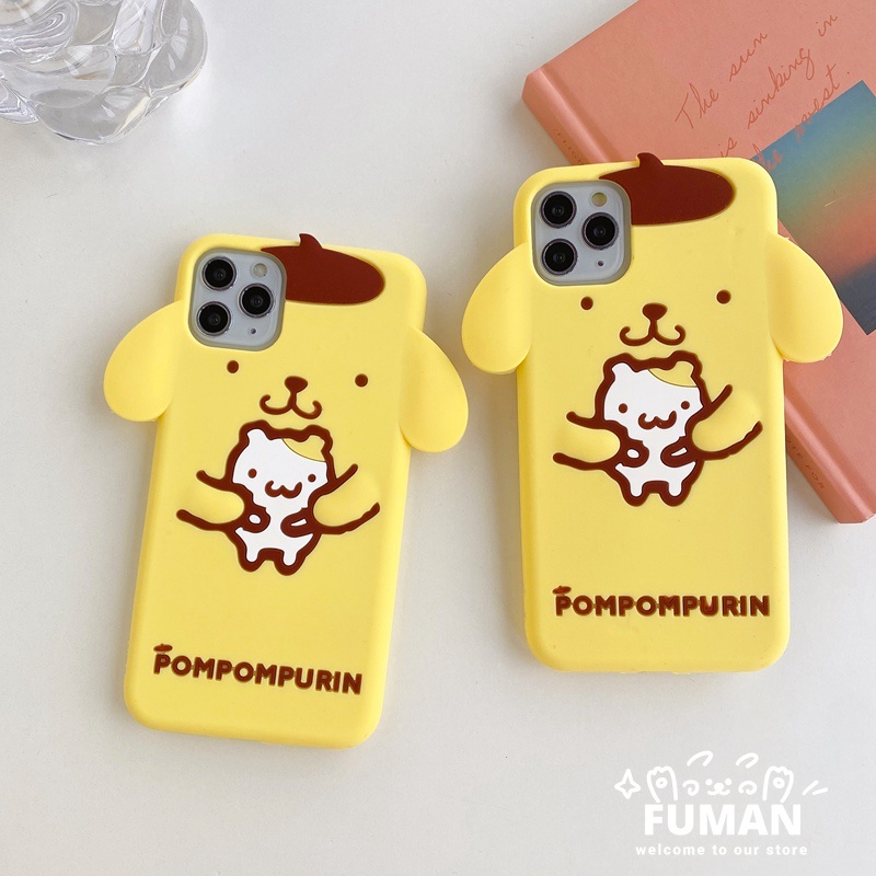 เคสโทรศัพท์มือถือ ซิลิโคนนิ่ม ลายการ์ตูนสุนัขพุดดิ้งปอมปอม พุดดิ้งน่ารัก สําหรับ iPhone 13 12 11 Pro Max XR XS Max X 8 7 6 6s Plus SE 2020 2022