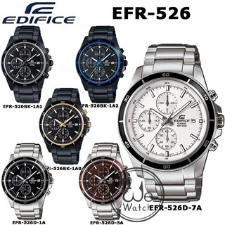 CASIO Edifice รุ่น EFR-526 นาฬิกาผู้ชาย Chronograph ประกัน CMG 1ปี EFR EFR526 EFR526D EFR526BK EFR-526D-1A EFR-526D-5C