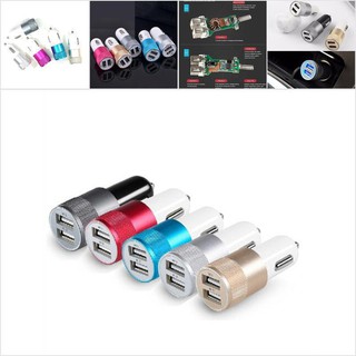 【MRDU】DC 3.1a แบบพกพา มินิ 2 พอร์ต USB สากล ชาร์จเร็ว รถ สําหรับโทรศัพท์