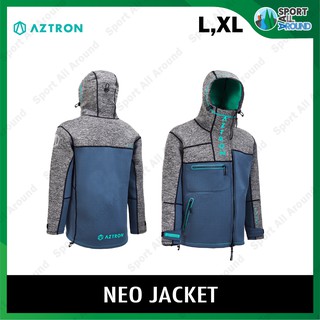 Aztron Neoprene Neo Jacekt เสื้อแจ็คเก็ต ช่วยรักษาอุณหภูมิของร่างกายให้อบอุ่น เนื้อผ้า Neoprene กันน้ำกันแดดกันลม